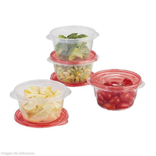 Set 4 Contenedores Rubbermaid TakeAlongs 0.75L (3.2 Tazas) – Redondo