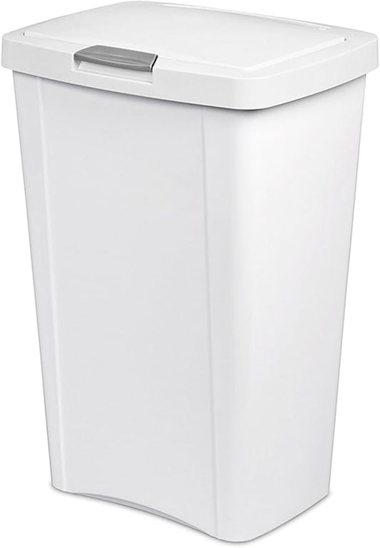 TRASH CAN WITH LID 13 GAL BL.