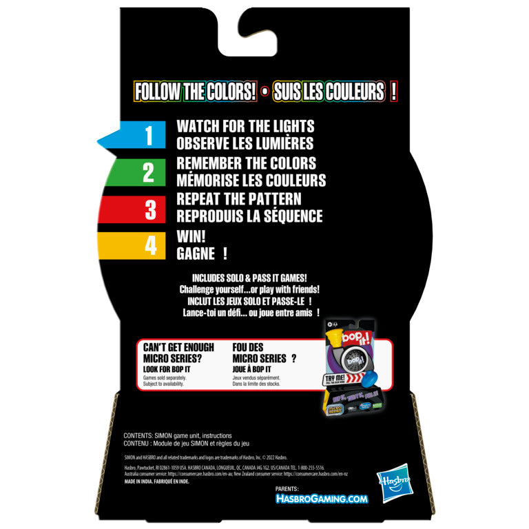 SIMON DICE JUEGO DE MESA