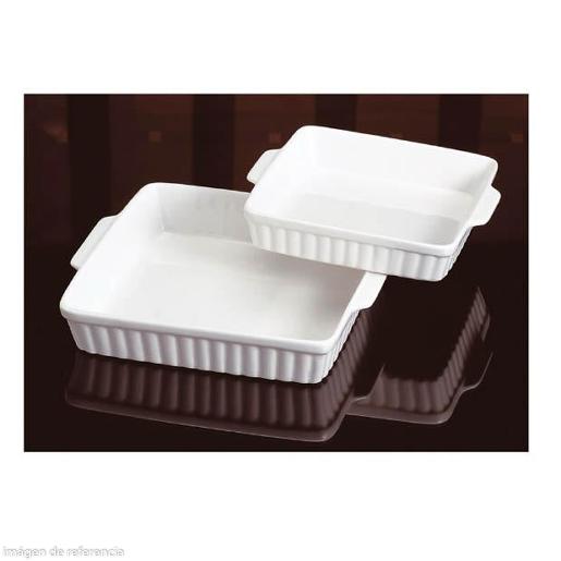 PORCELAIN BAKING MOULD SQUARE 14