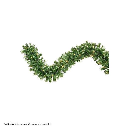 NAV. DEC. GARLAND 35X6X35CM C. LIGHT