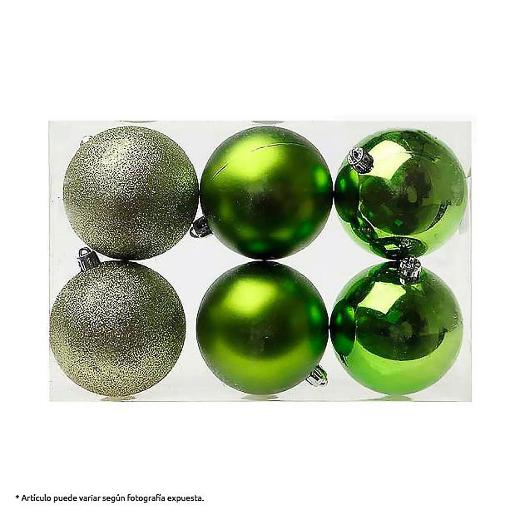 NAV. SET 6 BALLS 80MM DEC. GREEN