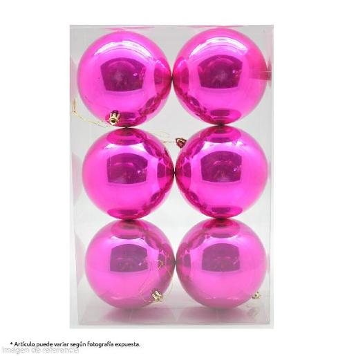 NAV. SET 6 BALLS 80MM DEC. FUSIA