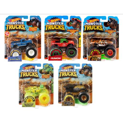 HOT WHEELS MONSTER TRUCKS ASSORTED SCALE