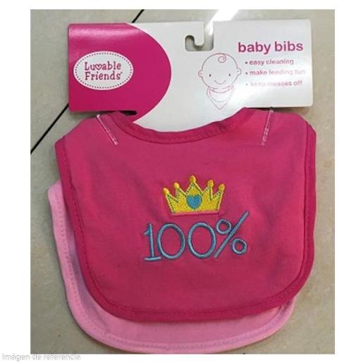 2PC FABRIC BIB ASSORTED COLORS
