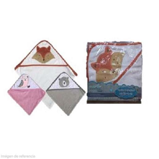TOALLA CON CAPUCHA DISENO ANIMALITOS