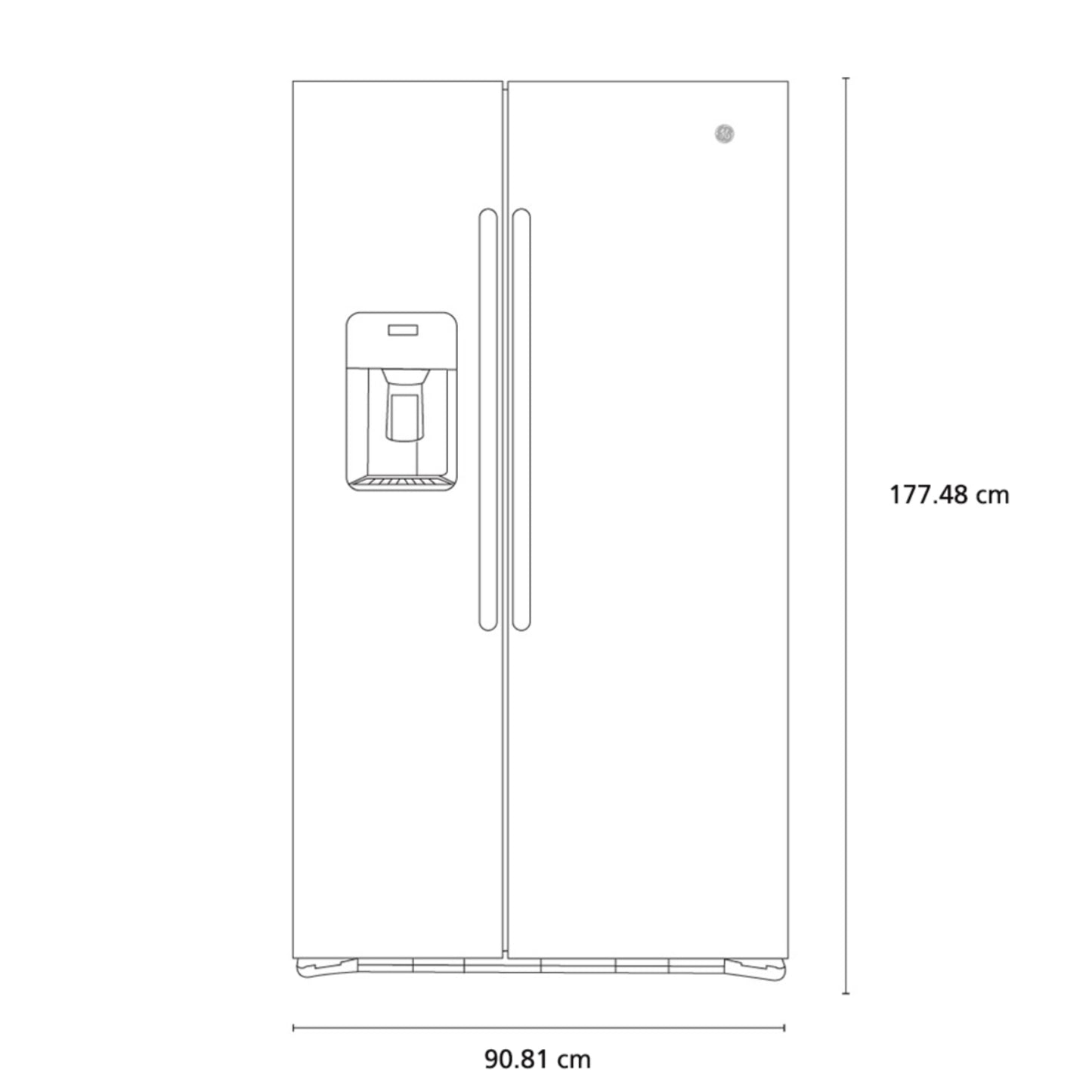 REFRIGERADORA SBS 26' HOME SAVER ACERO