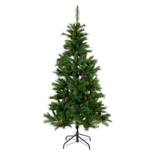 ARBOL NAVIDENO 1.8M 700 RAMAS C/BELLOTAS