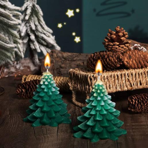 NAV. CANDLE IN THE SHAPE OF A CHRISTMAS TREE