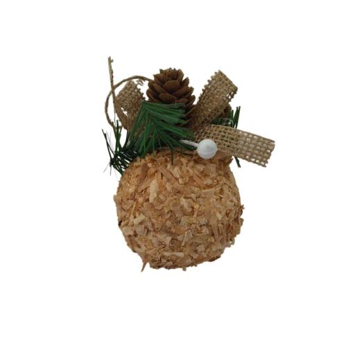 NAV. SET OF 3 GOLDEN BALLS 8CM