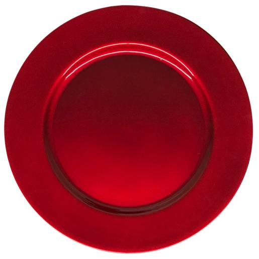NA. PLAIN PLATE HOLDER 33CM RED