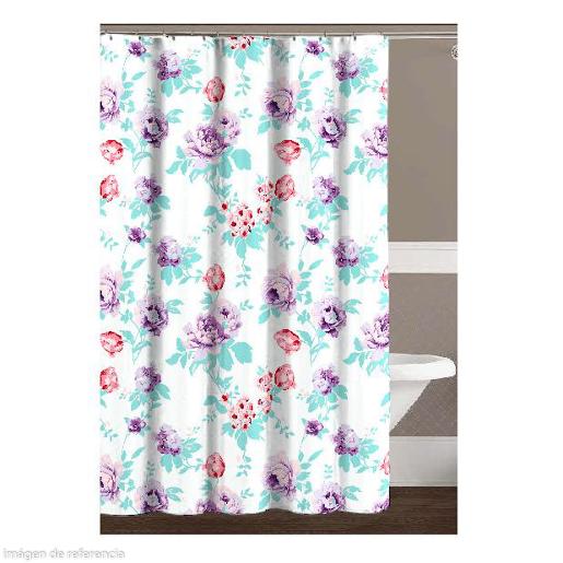 AJMA BATH CURTAIN WITH 12 HOOKS
