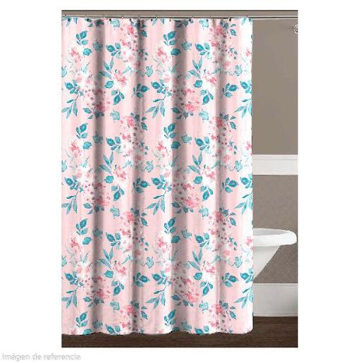 CORTINA DE BANOELLINA C/ 12 GANCHOS