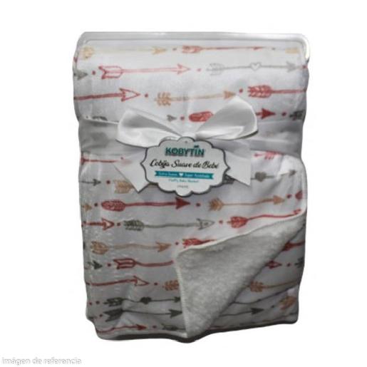 COBIJA REVERSIBLE SUAVE DISENO FLECHAS