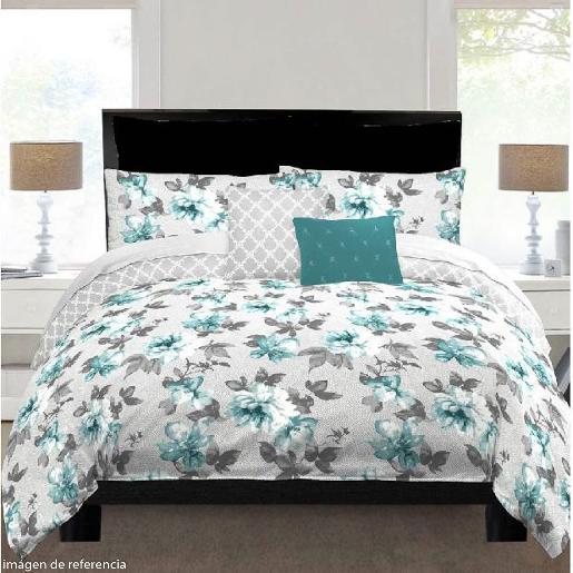 DUVET 5PCS MATRI/QUEEN MONTESANO TEAL