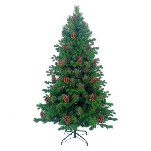CHRISTMAS TREE 210CM/PINE CONES