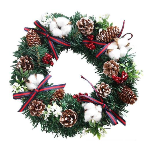 NAV. CHRISTMAS WREATH WITH PINEAPPLE