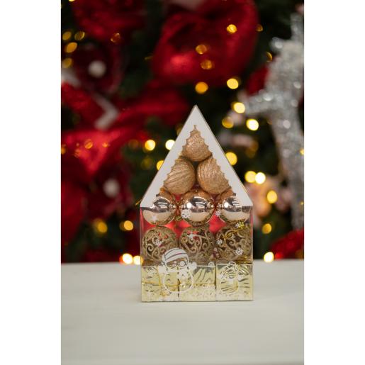 NAV. SET OF 12 TREE BALLS 6CM ASSORTED