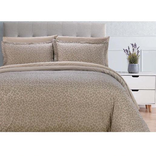 7PC MATRI/QUEEN CHEETAH CF DUVET.