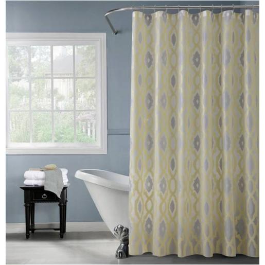 BATHROOM CURTAIN WITH QUATRIONA HOOKS