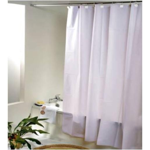 CORTINA P/ BANO C/ GANCHOS MO.