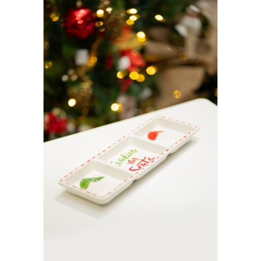 NAV. SANTA COOKIE SERVING TRAY