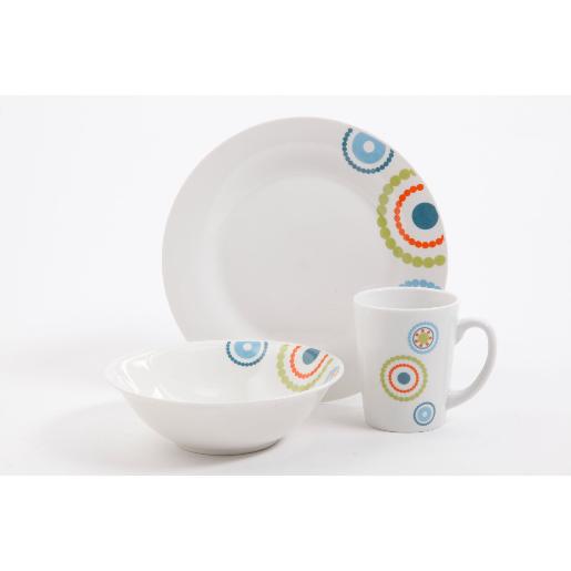 TABLEWARE GAB. DOTS 12PCS