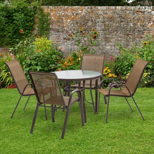 PATIO DINING SET FOR 4 PEOPLE