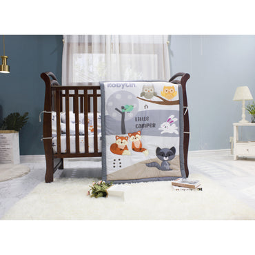 SET D/CUNA LUXE 5PZS BOSQUE GRIS