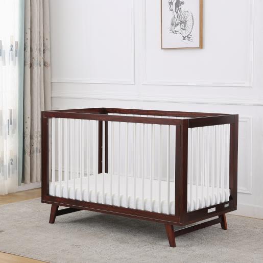 NEW YORK 2-IN-1 CRIB WHITE/EXPRESSO