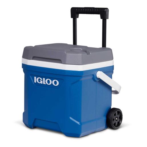 16QT INSULATED COOLER WITH WHEELS BLUE