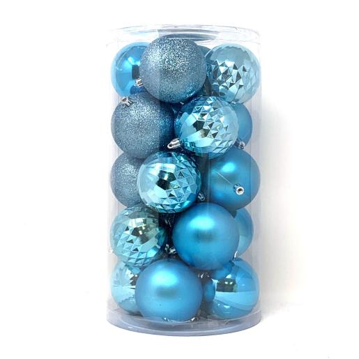 NAV. SET 9 PCS BALLS 3 CM BLUE