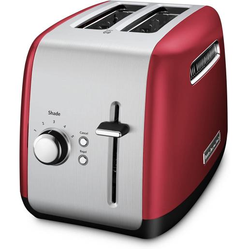 2-SLICER TOASTER 1.5" RED BASE/METAL