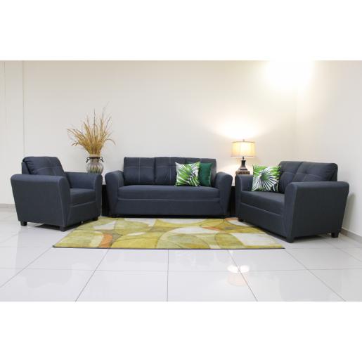 SWEDEN LIVING ROOM SET 3 PIECES GREY
