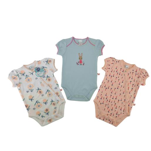 SET DE 3 MAMELUCOS P/BEBE NINA