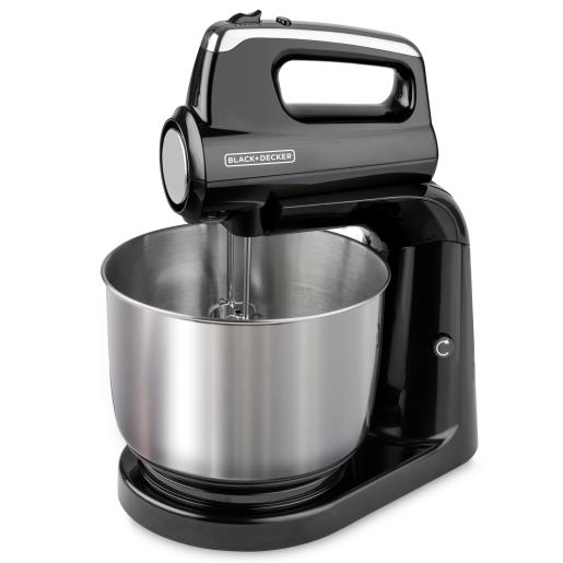 5-SPEED BLACK/STEEL STAND MIXER