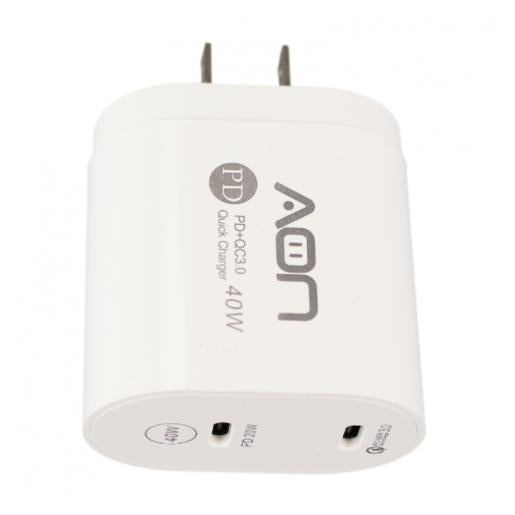 CARGADOR DE PARED 2X USB / C