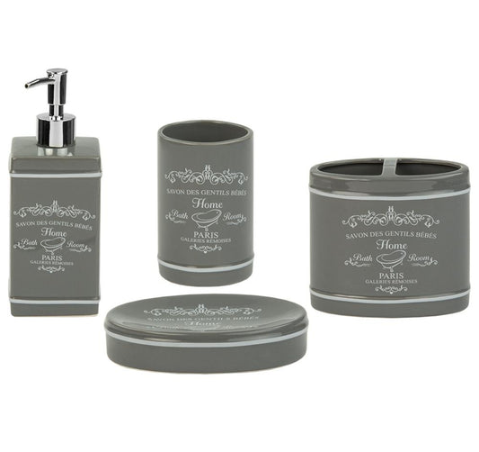 SET D/ACCESORIO P/BANO PARIS 4PZS