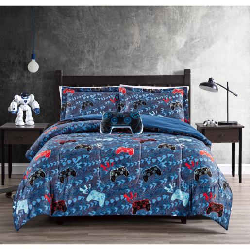 3-Piece Plain Gamer Duvet Cover 2