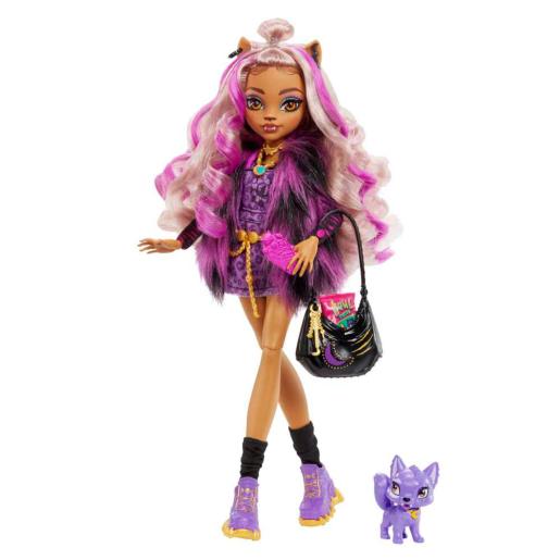 MONSTERHIGH CLAWDEEN CON MASCOTA