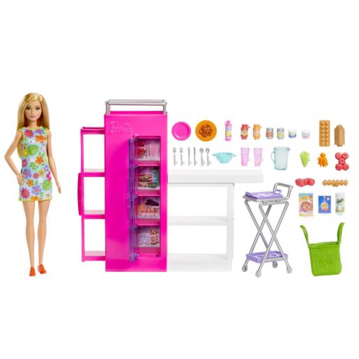 BARBIE SUPER PLAYSET CUPBOARD WITH DOLL