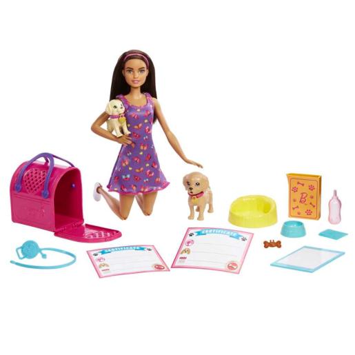 BARBIE PUP ADOPTION MUNECA C/ACCESORIOS