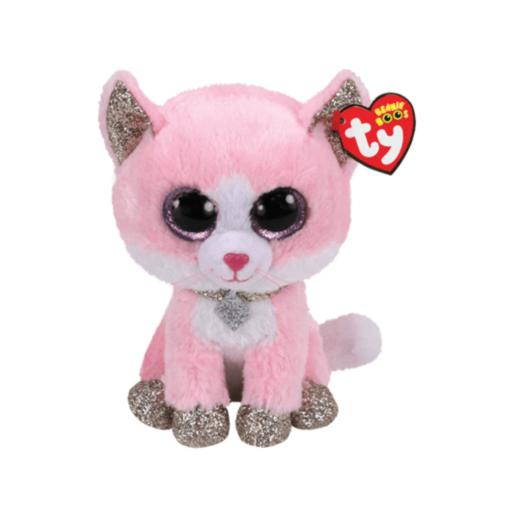 TY PLUSH BEANIE BOOS FIONA CAT MED