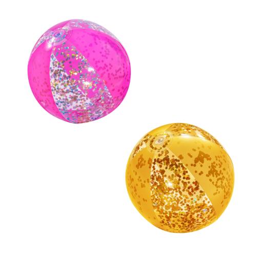 INFLATABLE BALL WITH GLITTER 41CM