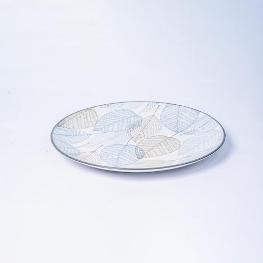 LARGE PLATE 25CM LEAVES.