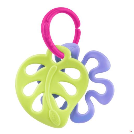 PLAYGRO GREEN/PURPLE LEAF TEETHER