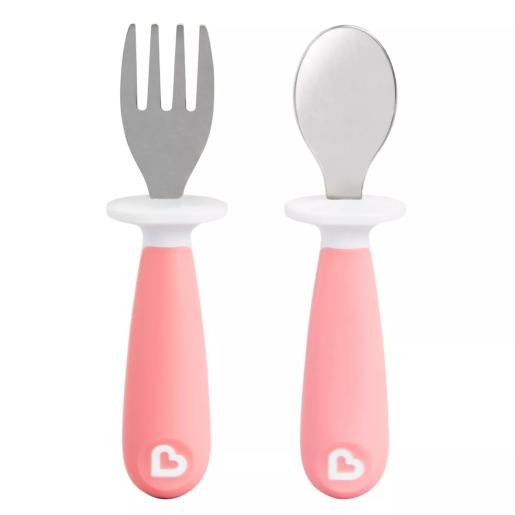 MUNCHKI SILICONE SPOON AND FORK SET