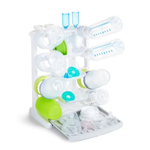 MUNCHK BOTTLE DRAINER WITH SHELVES