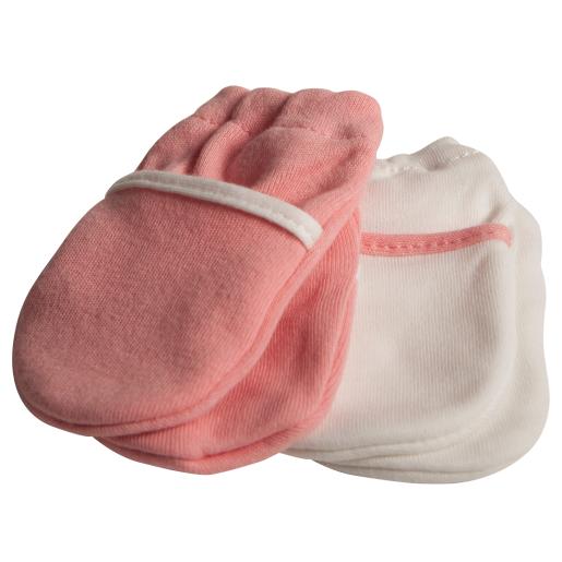 ANTI-SCRATCH GLOVES FOR BABY PINK SAFETY