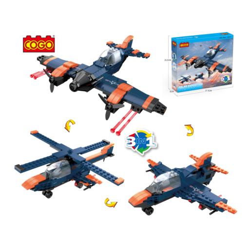 FIG. BLOCK. CONST.AVI.MILIT. 3IN1 248 PIECE